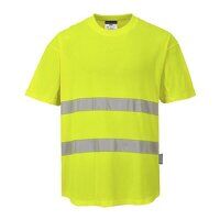 Portwest Hi-Vis Cotton Comfort Mesh Insert Sh...