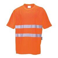 Portwest Hi-Vis Cotton Comfort Short Sleeved ...