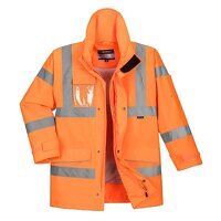 Portwest Hi-Vis Extreme Rain Jacket (Orange /...