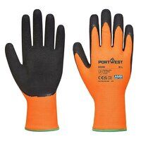 Portwest Hi-Vis Grip Glove - Latex (Orange/Bl...