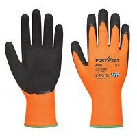 Portwest Hi-Vis Grip Glove - Latex (Orange/Bl...