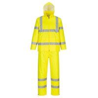 Portwest Hi-Vis Packaway Rain Suit  (Yellow /...