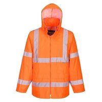Portwest Hi-Vis Rain Jacket (Orange / 5XL / R...