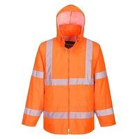 Portwest Hi-Vis Rain Jacket (Orange / XL / Re...