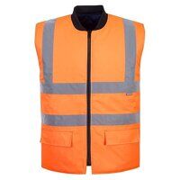 Portwest Hi-Vis Reversible Bodywarmer (Orange...