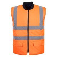 Portwest Hi-Vis Reversible Bodywarmer (Orange...