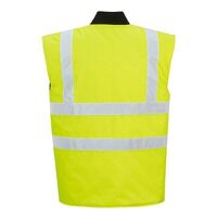 Portwest Hi-Vis Reversible Bodywarmer (Yellow / M / Regular Fit)