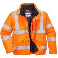 Portwest Hi-Vis Winter Bomber Jacket (Orange ...