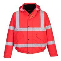 Portwest Hi-Vis Winter Bomber Jacket (Red / X...