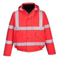 Portwest Hi-Vis Winter Bomber Jacket (Red / X...