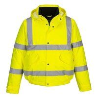 Portwest Hi-Vis Winter Bomber Jacket (Yellow ...