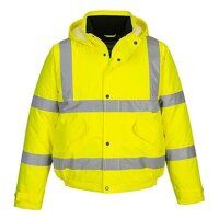 Portwest Hi-Vis Winter Bomber Jacket (Yellow ...