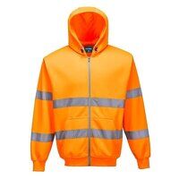 Portwest Hi-Vis Zipped Hoodie (Orange / XXL /...