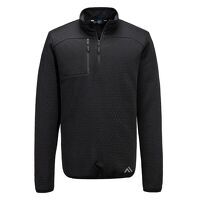 Portwest KX3 Textured 1/4 Zip Sweatshirt (Black / XL / R)