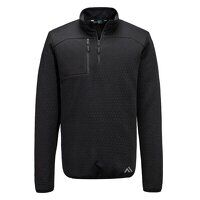 Portwest KX3 Textured 1/4 Zip Sweatshirt (Black / XXL / R)