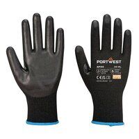 Portwest LR15 PU Touchscreen Glove (Pk12) (Bl...