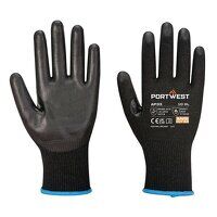 Portwest LR15 PU Touchscreen Glove (Pk12) (Bl...