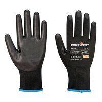Portwest LR15 PU Touchscreen Glove (Pk12) (Bl...