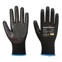 Portwest LR15 PU Touchscreen Glove (Pk12) (Bl...