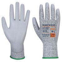 Portwest LR Cut PU Palm Glove (Grey / M / R) ...