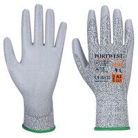 Portwest LR Cut PU Palm Glove (Grey / S / R) ...