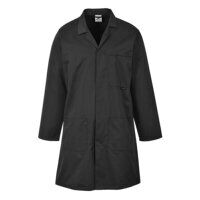 Portwest Lab Coat (Black / S / Regular Fit)