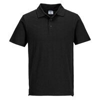 Portwest Lightweight Jersey Polo Shirt (48 in a box) (Black / 5XL / R)