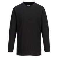 Portwest Long Sleeve T-Shirt (Black / S / R)