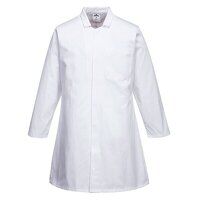 Portwest Mens Food Coat, One Pocket (White / ...