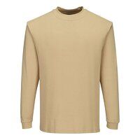 Portwest Modaflame Knit FR Long Sleeve T-Shirt (Tan / 4XL / R)