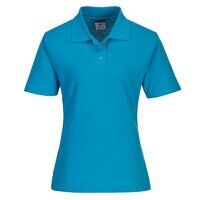 Portwest Naples Womens Polo Shirt (Aqua / S /...