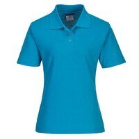 Portwest Naples Womens Polo Shirt (Aqua / XXL...