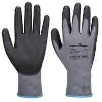 Portwest PU Palm Glove (Grey/Black / S / R)