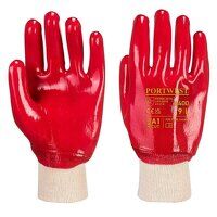 Portwest PVC Knitwrist (Red / L / R)
