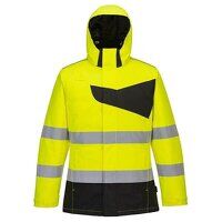 Portwest PW2 Hi-Vis Winter Jacket (Yellow/Bla...