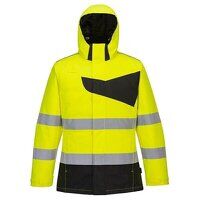 Portwest PW2 Hi-Vis Winter Jacket (Yellow/Bla...