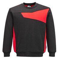 Portwest PW2 Sweatshirt (Black/Red / M / R)