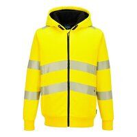 Portwest PW321 Hi-Vis Zipped Winter Hoodie (Y...