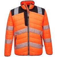 Portwest PW3 Hi-Vis Baffle Jacket (Orange/Bla...
