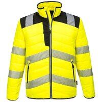 Portwest PW3 Hi-Vis Baffle Jacket (Yellow/Bla...