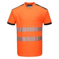 Portwest PW3 Hi-Vis Cotton Comfort Short Slee...