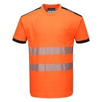Portwest PW3 Hi-Vis Cotton Comfort Short Slee...