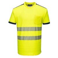 Portwest PW3 Hi-Vis Cotton Comfort Short Slee...
