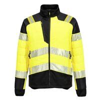 Portwest PW3 Hi-Vis Hybrid Baffle Jacket (Yel...