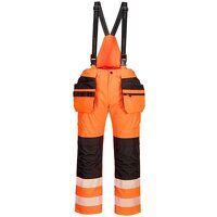 Portwest PW3 Hi-Vis Rain Trousers (Orange/Bla...