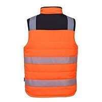 Portwest PW3 Hi-Vis Reversible Bodywarmer (Orange/Black / XXL / Regular Fit)