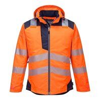 Portwest PW3 Hi-Vis Winter Jacket (Orange/Nav...