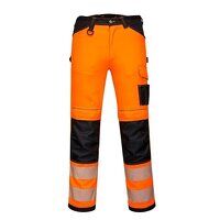 Portwest PW3 Hi-Vis Work Trousers (Orange/Bla...