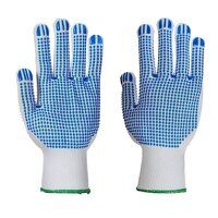 Portwest Polka Dot Plus Glove (White/Blue / L / R)