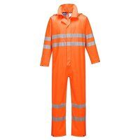 Portwest Sealtex Ultra Hi-Vis Rain Coverall (Orange / S / Regular Fit)